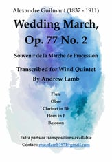 Wedding March, Op. 77, No. 2 P.O.D cover